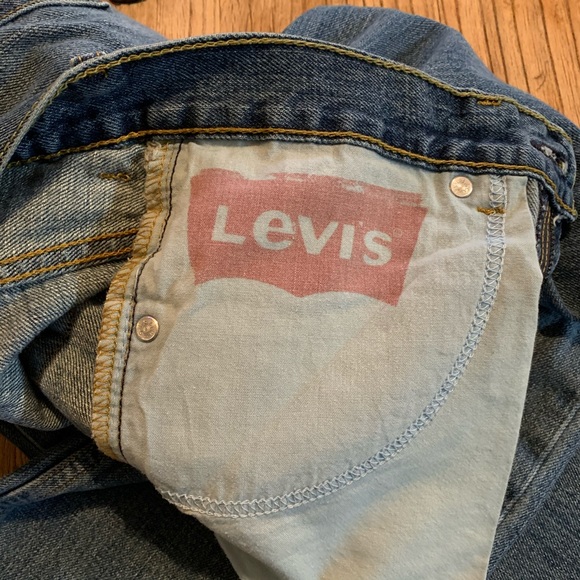 VINTAGE LEVIS Jeans 527 High Waisted Style Medium Wash Red Tab - Picture 6 of 7
